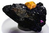 Fluorescent Zircon Crystal in Biotite Schist - Norway #351537-1